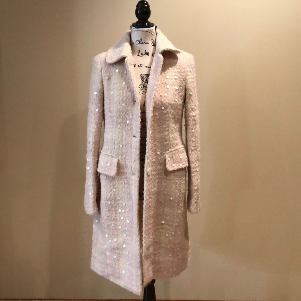 Banana Republic Cream Wool Coat
